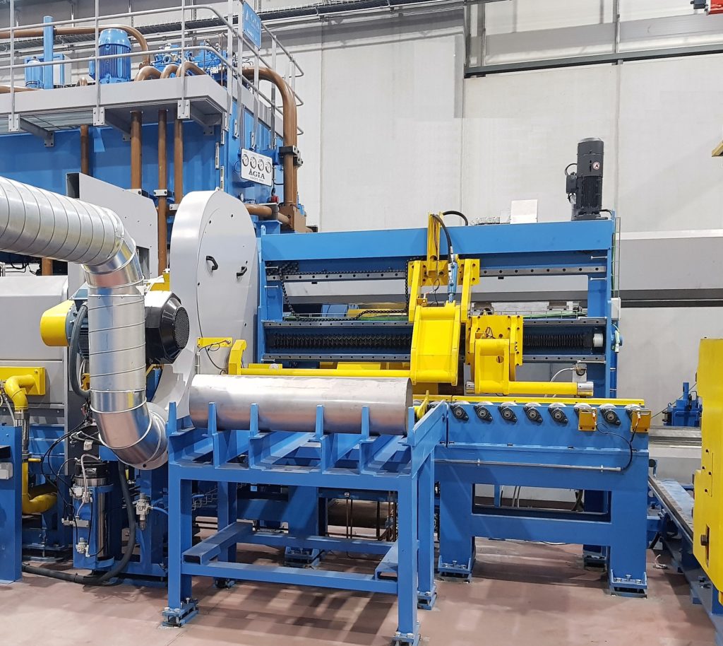 Extrusores de aluminio. Línea de industria pesada.
